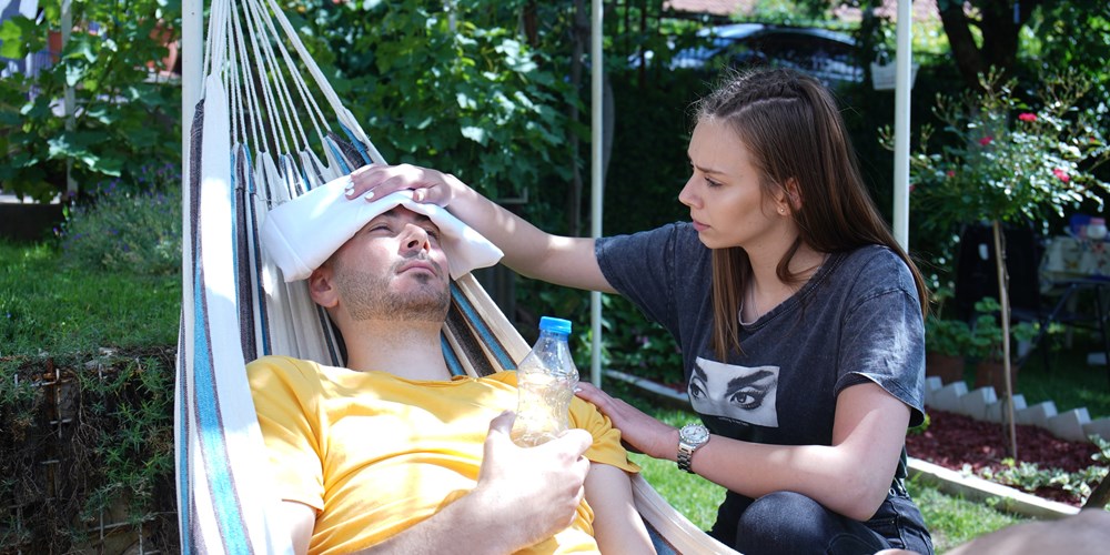 Slika osobe koja je dozivela toplotni udar