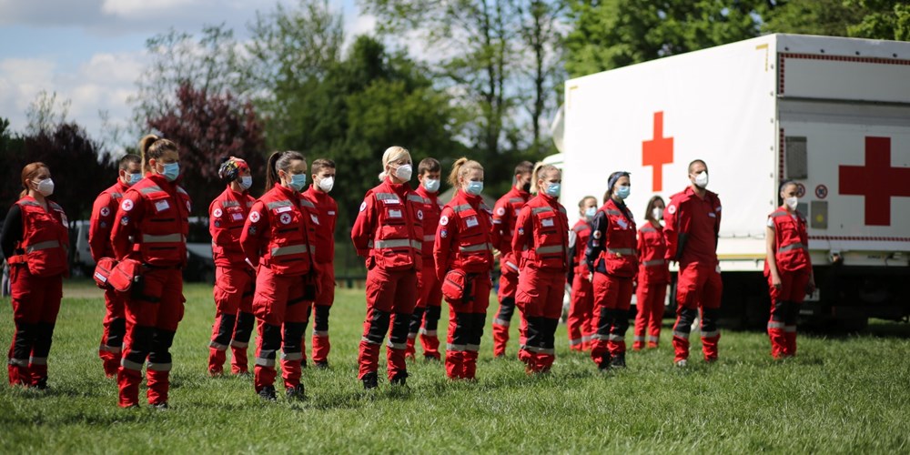 Vežba zaštite i spasavanja Crvenog krsta